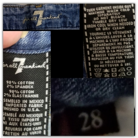 7 for all mankind mini skirt size 28 - Picture 3 of 4